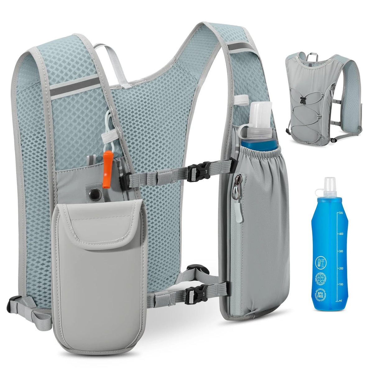 Running Vest Breathable Mesh Hydration Pack