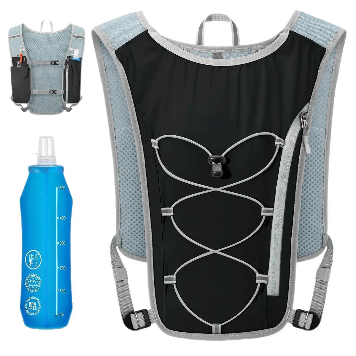 Running Vest Breathable Mesh Hydration Pack