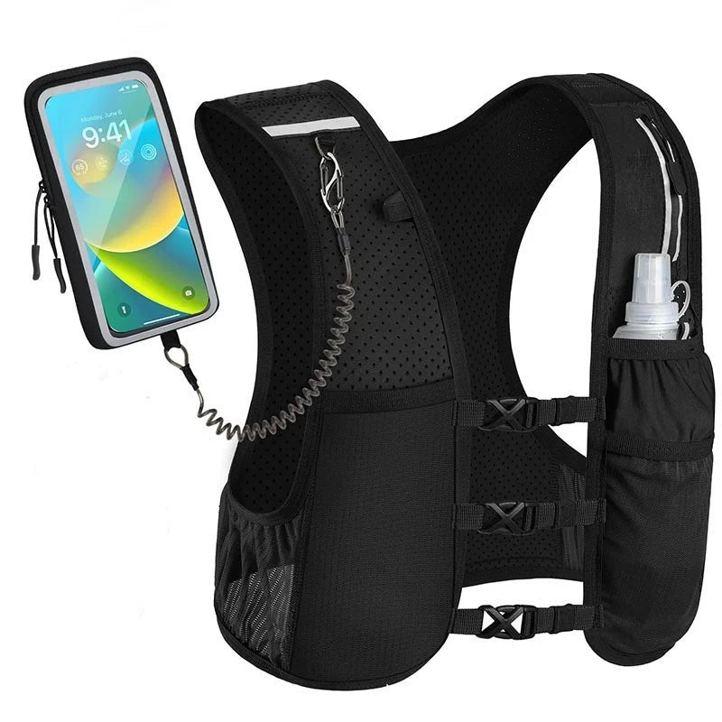 Running Vest Hydration Bladder Compatible Lightweight & Breathable