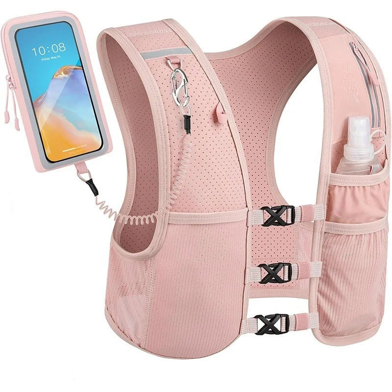 Running Vest Hydration Bladder Compatible Lightweight & Breathable