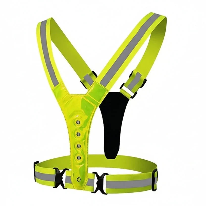 Running Vest LED USB Rechargeable 360 Degree Visibility