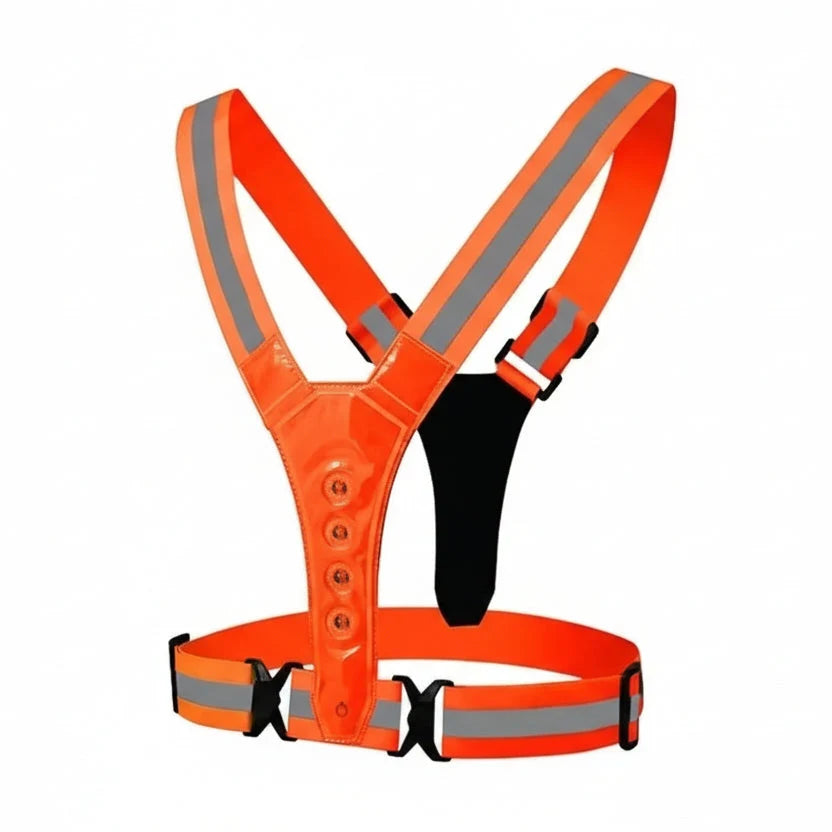 Running Vest LED USB Rechargeable 360 Degree Visibility