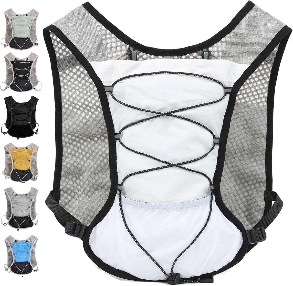 Running Vest Ultra Lightweight Breathable Mesh Adjustable Fit