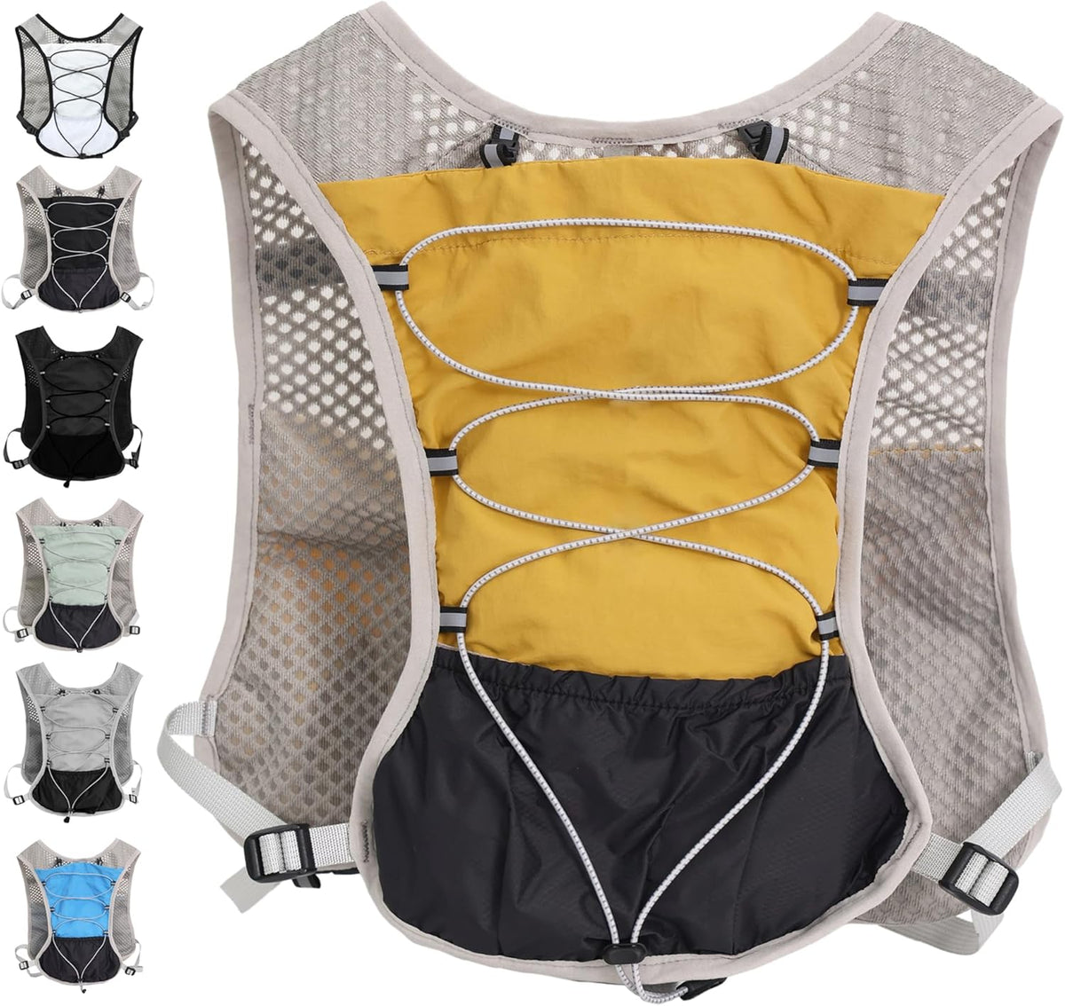 Running Vest Ultra Lightweight Breathable Mesh Adjustable Fit
