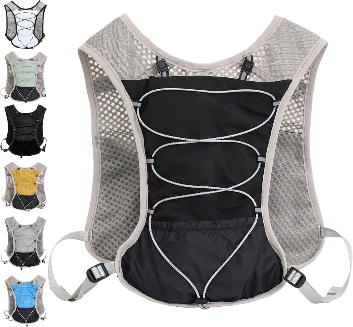 Running Vest Ultra Lightweight Breathable Mesh Adjustable Fit