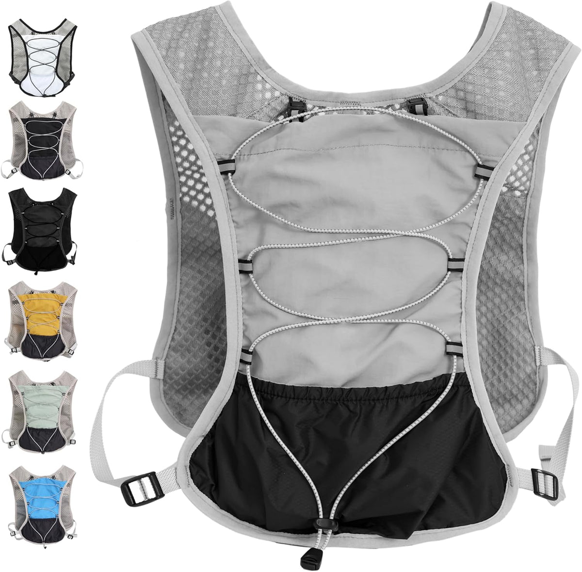 Running Vest Ultra Lightweight Breathable Mesh Adjustable Fit