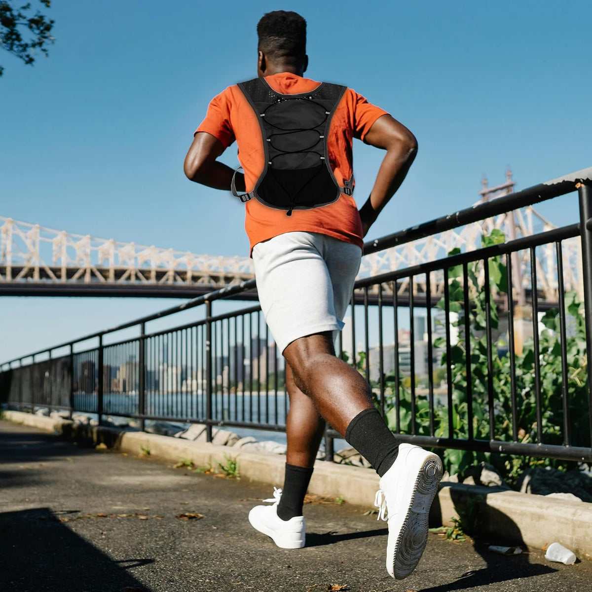 Running Vest Ultra Lightweight Breathable Mesh Adjustable Fit