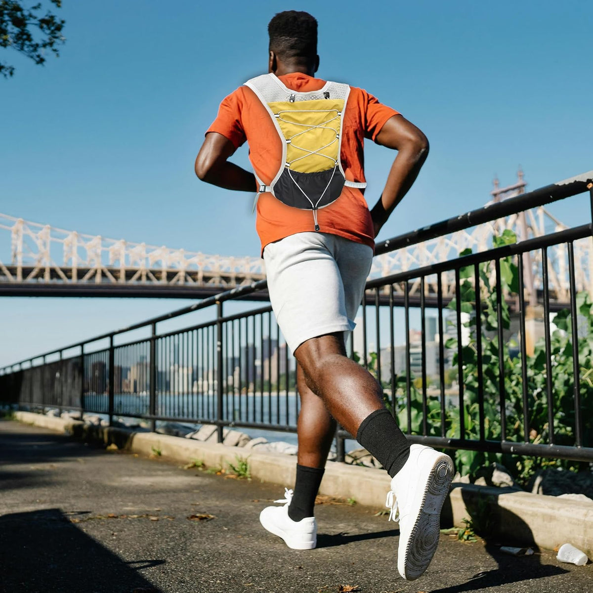 Running Vest Ultra Lightweight Breathable Mesh Adjustable Fit
