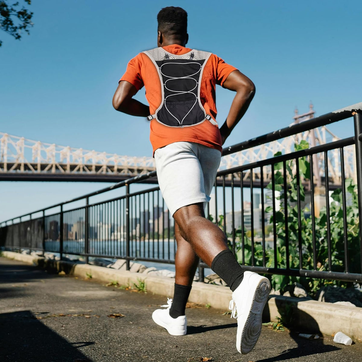 Running Vest Ultra Lightweight Breathable Mesh Adjustable Fit