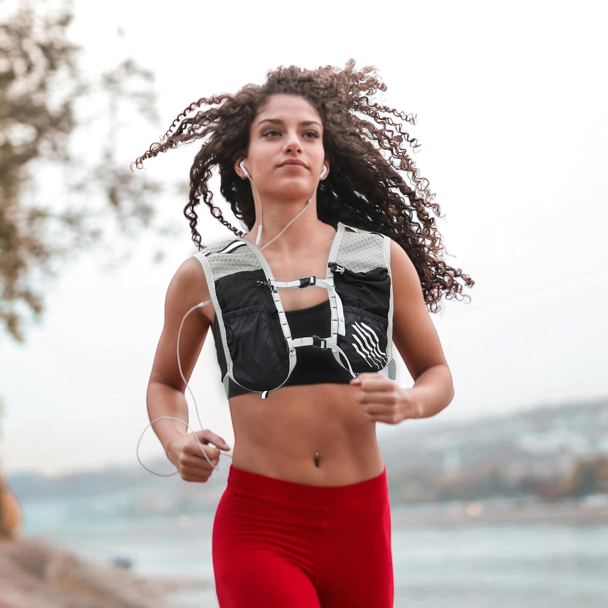 Running Vest Ultra Lightweight Breathable Mesh Adjustable Fit