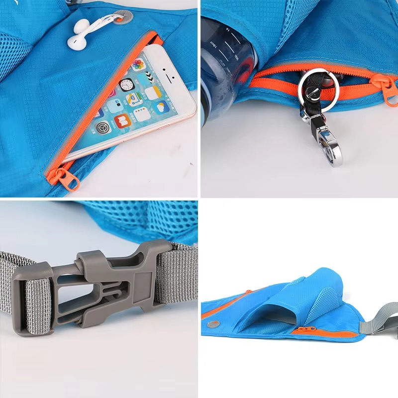 Running Waist Bag Hydration Holder & Zippered Phone Pocket
