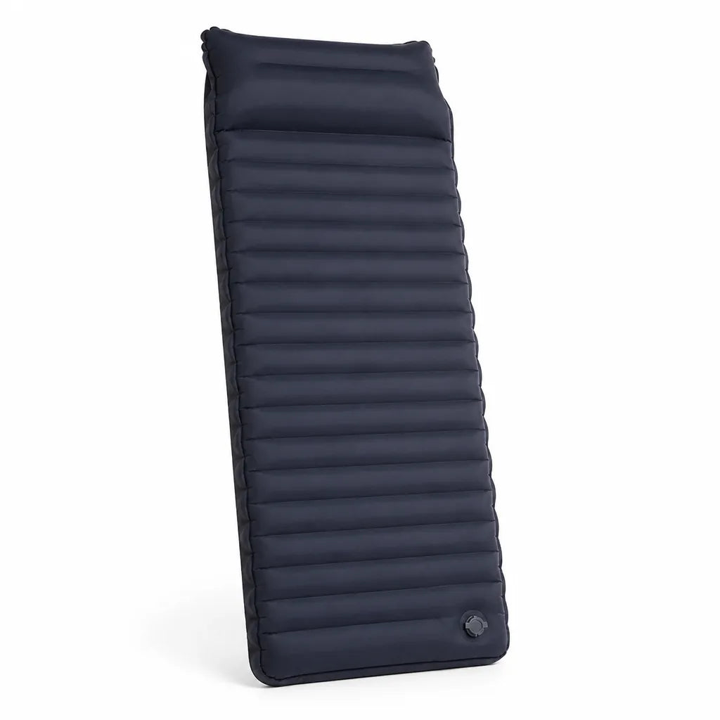 Self-Inflating Camping Mattress With Integrated Foot Pump (10-Cm Thick)