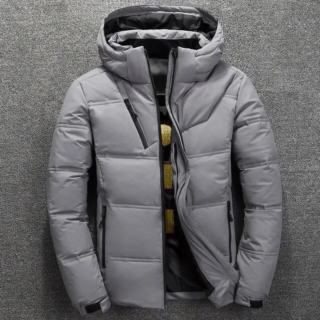 Ski Jacket Insulated Slim Fit Hooded