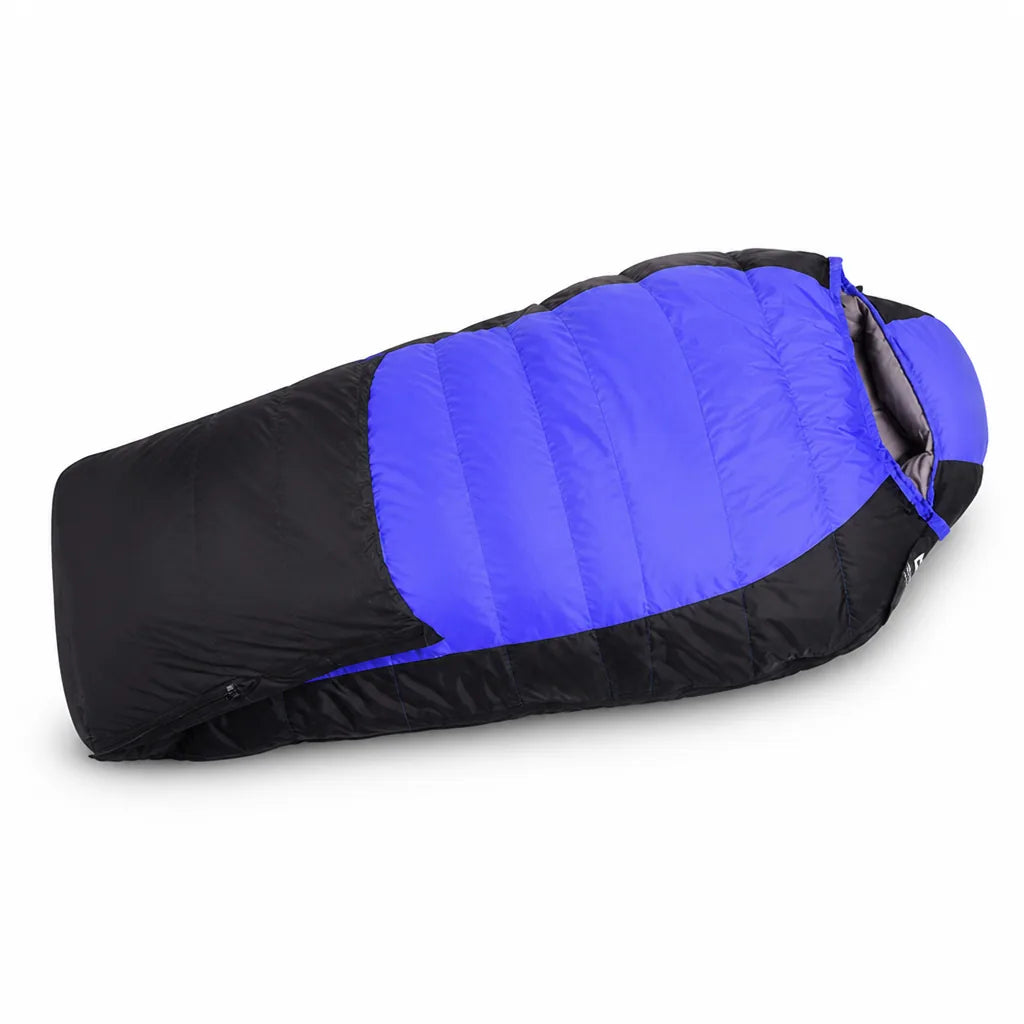 Sleeping Bag Down Fill Water-Repellent Nylon Rated To 23°F