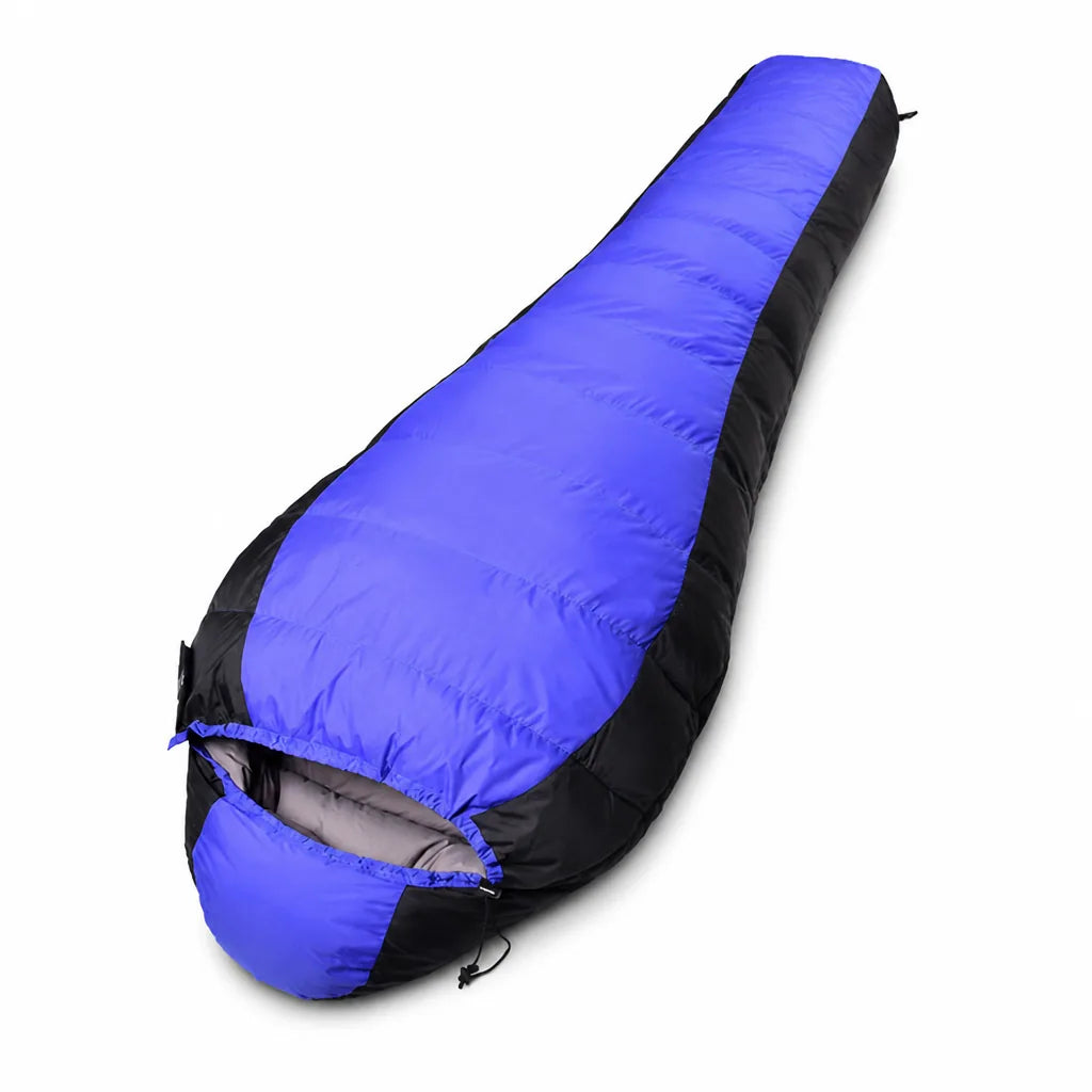 Sleeping Bag Down Fill Water-Repellent Nylon Rated To 23°F
