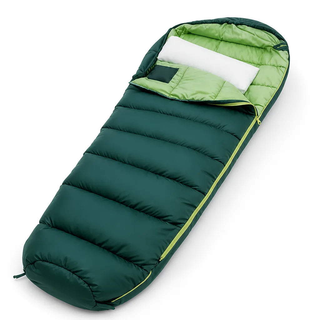 Sleeping Bag Insulated Hooded Water-Resistant