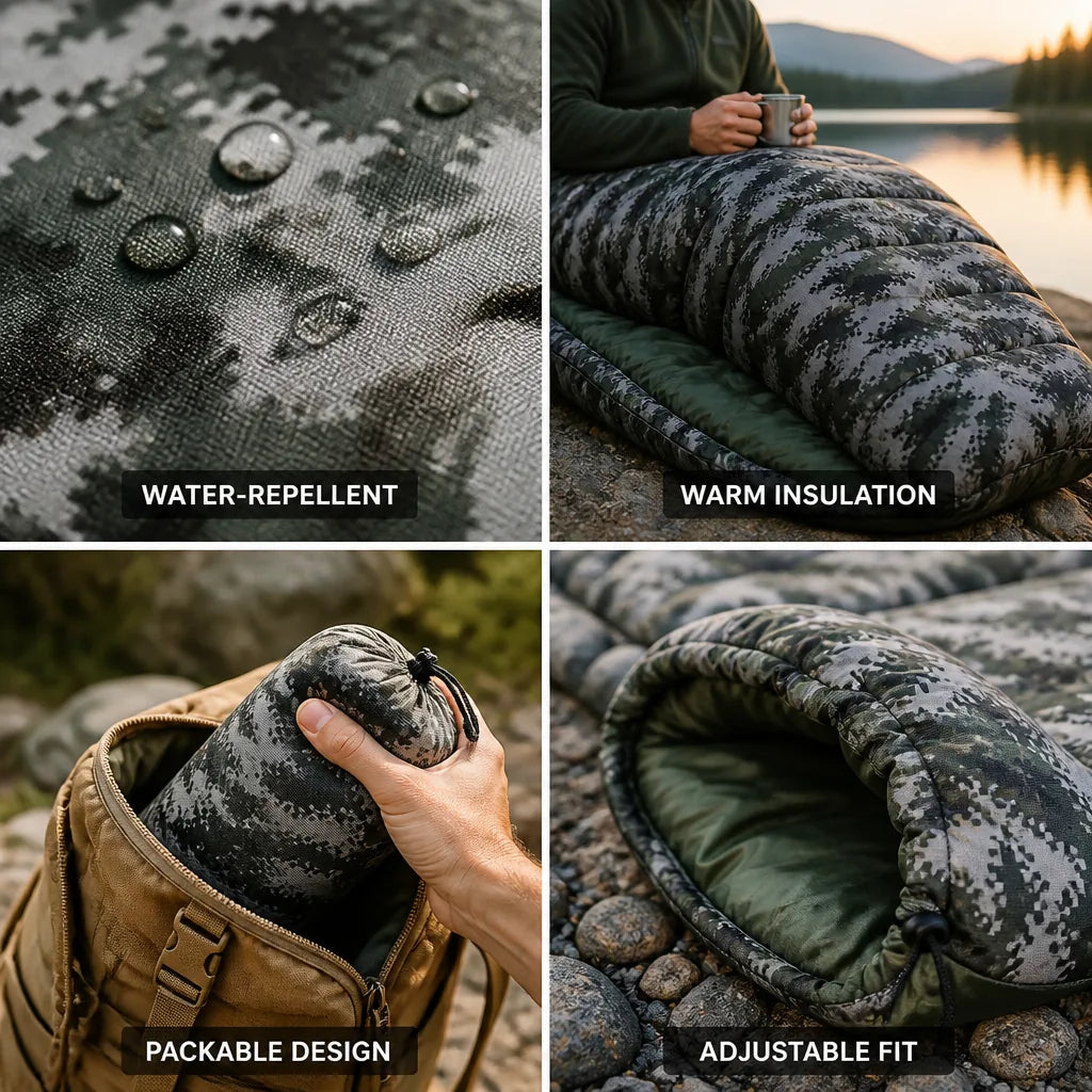 Sleeping Bag Insulated Water-Repellent & Packable