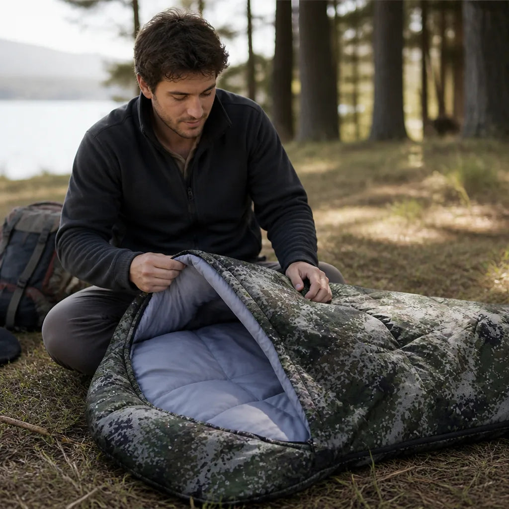Sleeping Bag Insulated Water-Resistant Camouflage