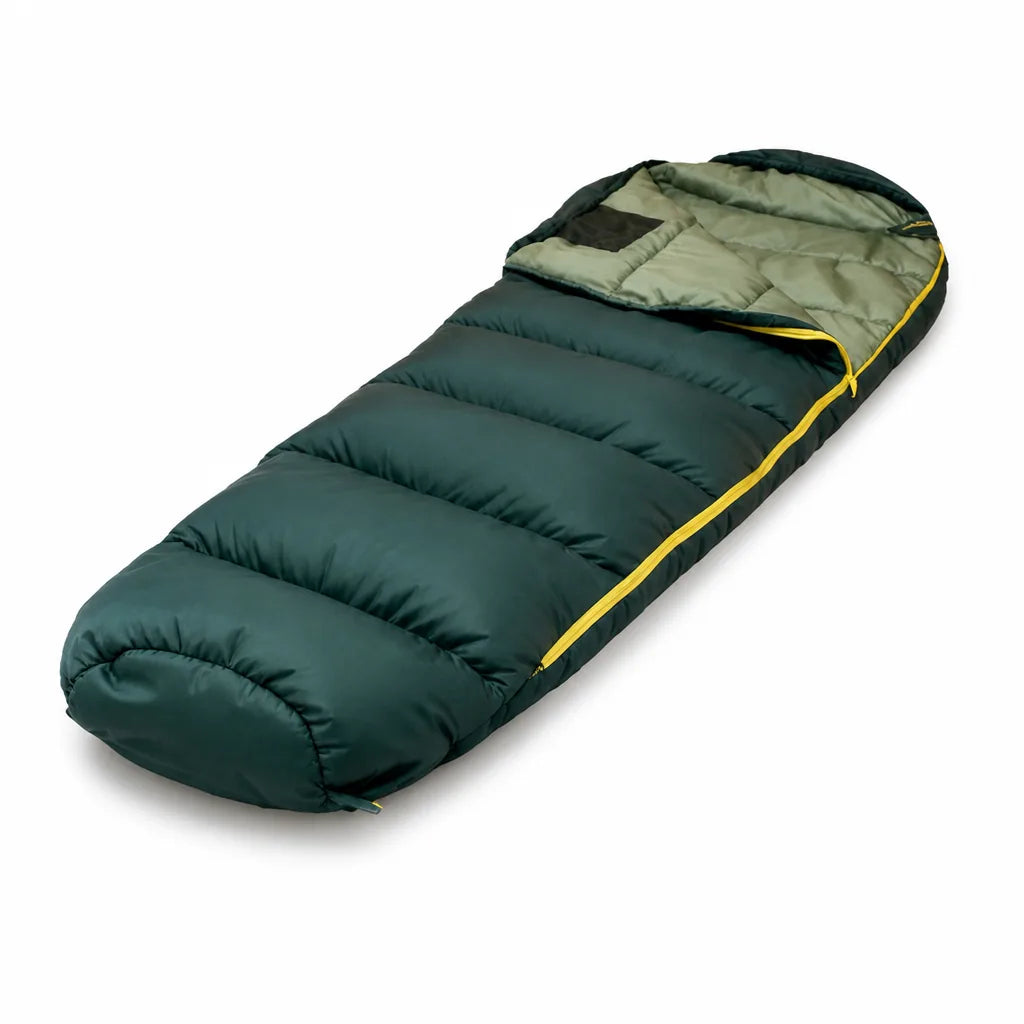 Sleeping Bag Insulated & Water-Resistant Integrated Hood