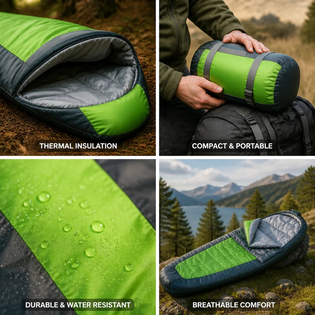 Sleeping Bag Thermal Insulation Breathable Packable