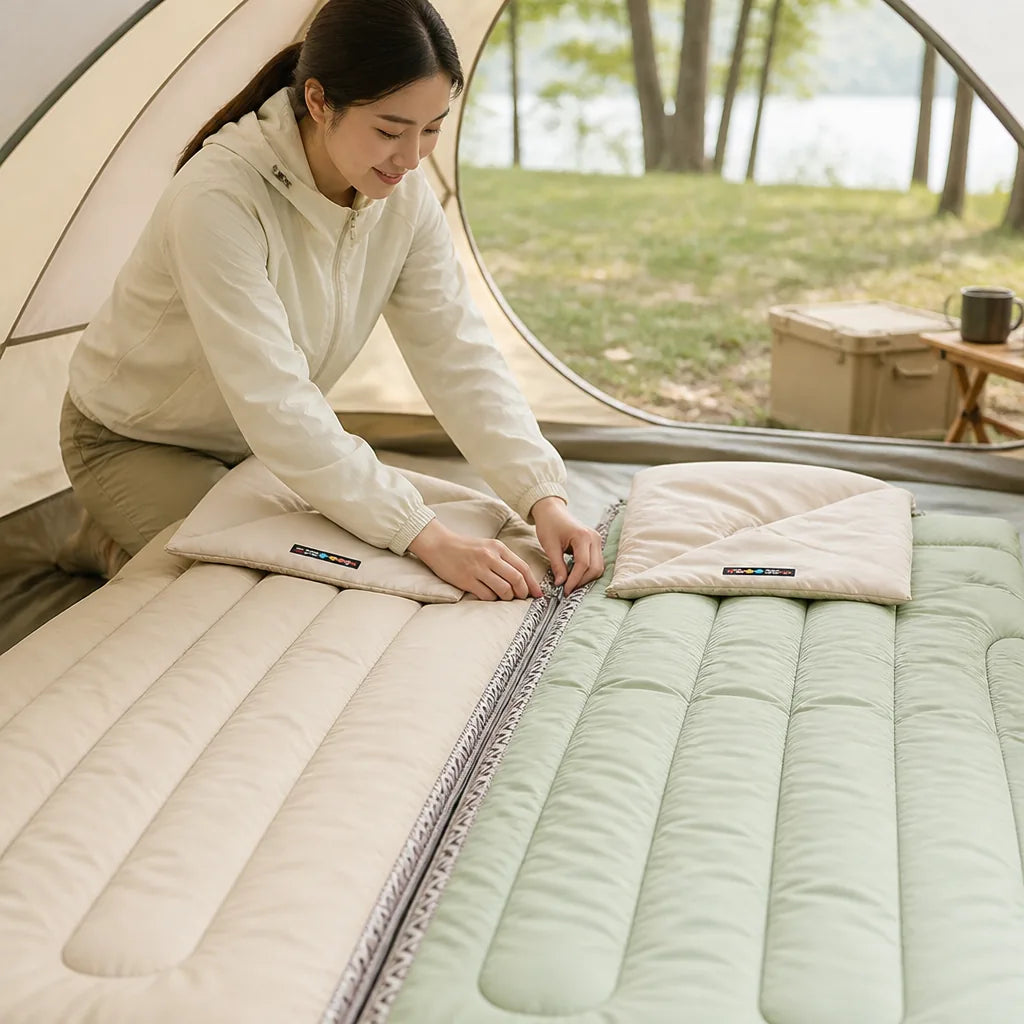 Sleeping Bag Ultralight Cotton Zip-Together