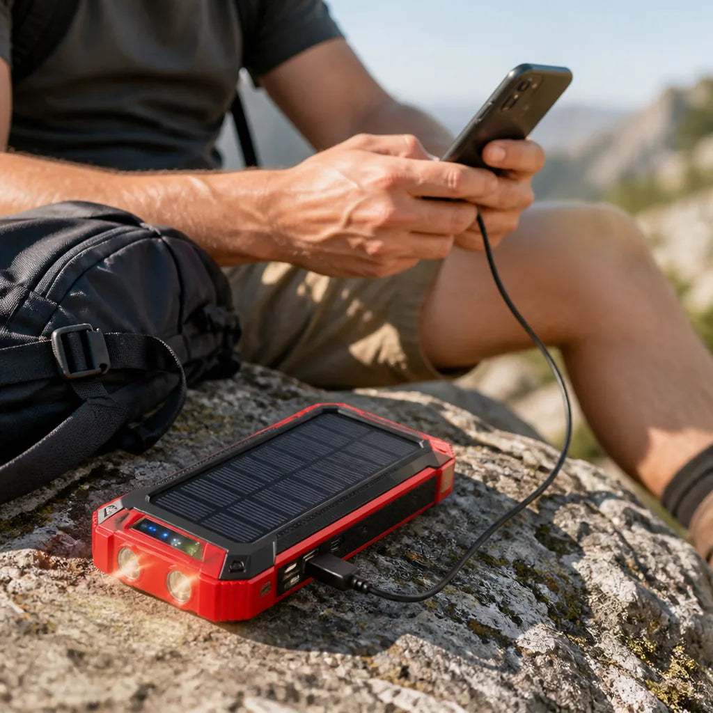 Solar Power Bank High Capacity Shockproof