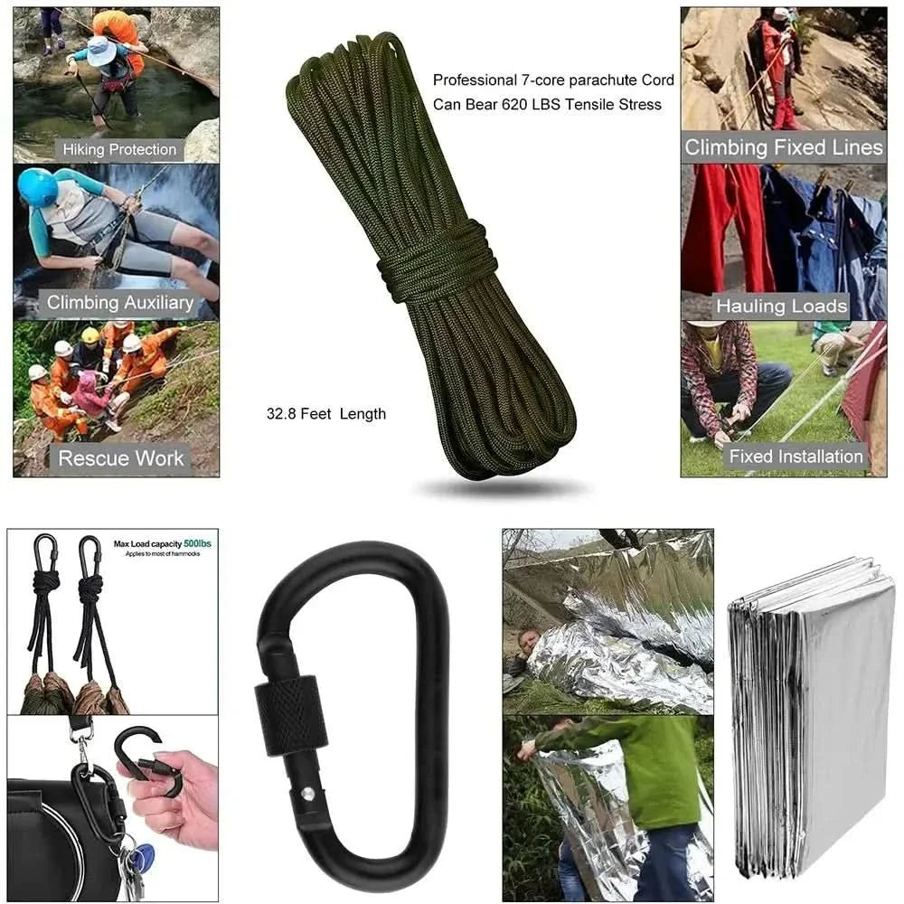 Survival Kit Multi-Tool & First Aid Nylon Case