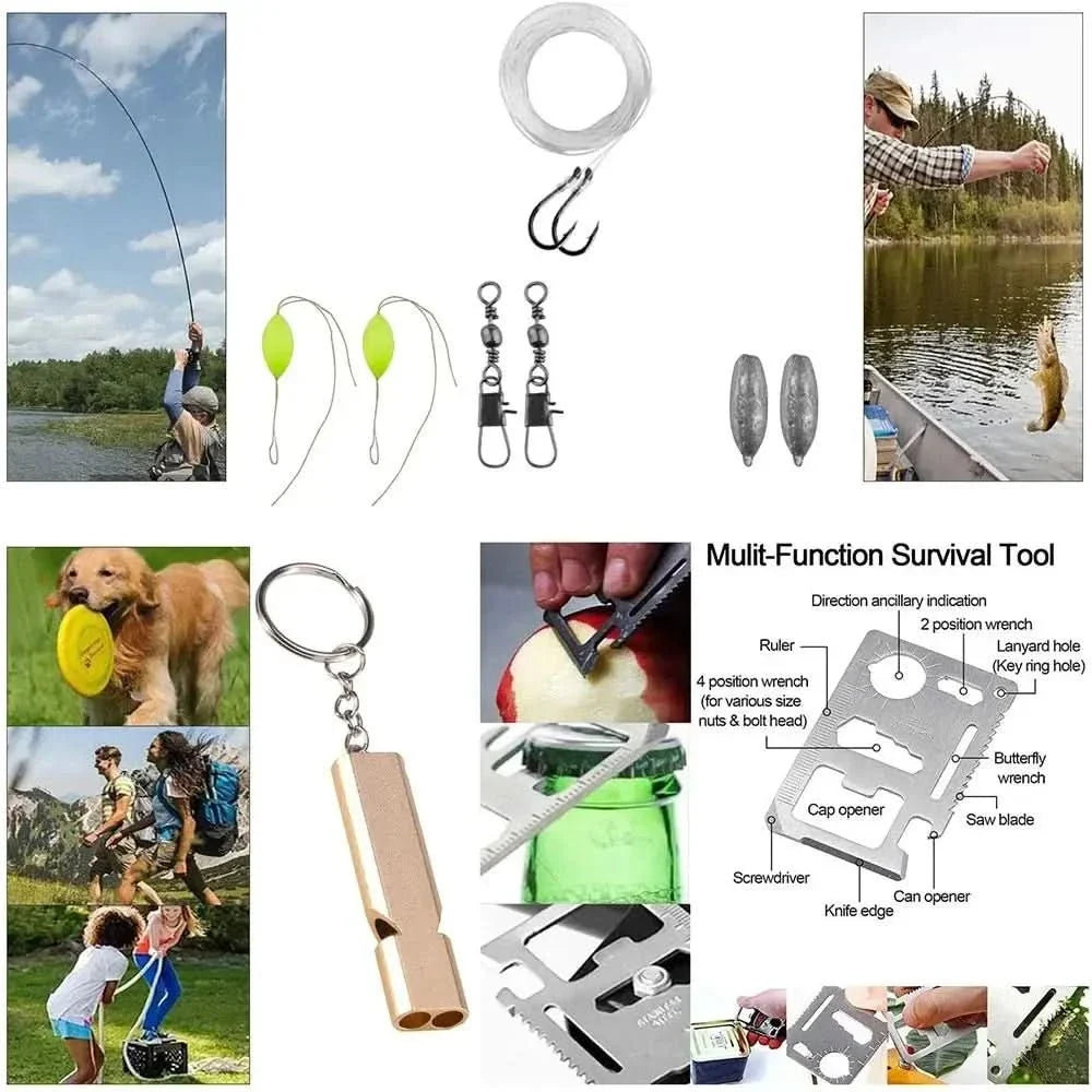 Survival Kit Multi-Tool & First Aid Nylon Case