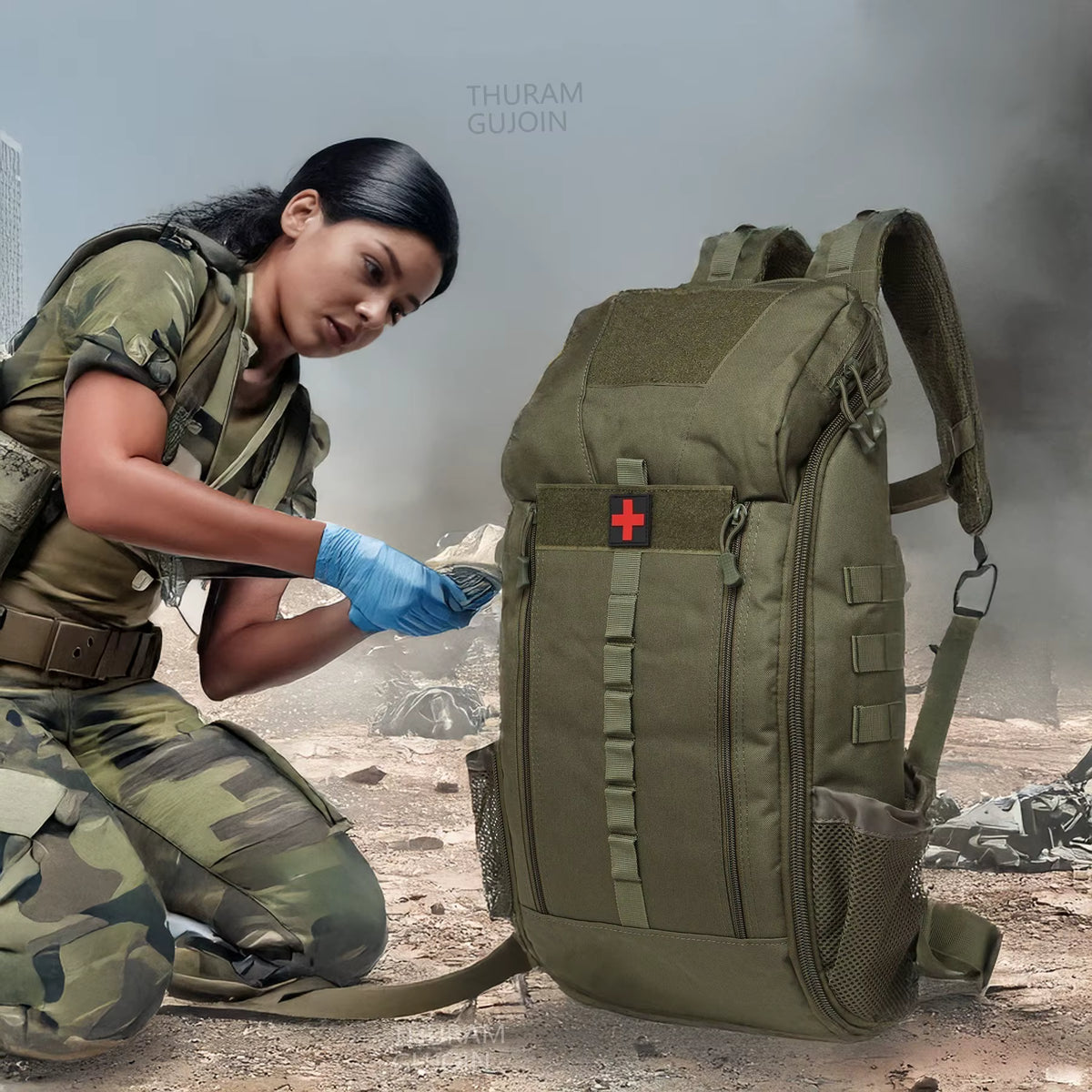 Tactical Backpack 40L Waterproof Nylon MOLLE