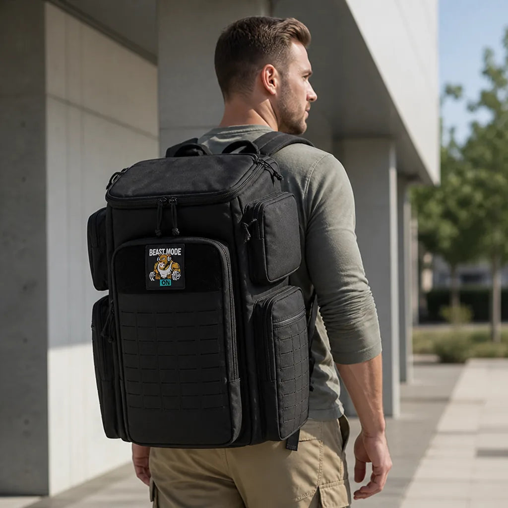 Tactical Backpack 50L Heavy-Duty MOLLE Padded Straps