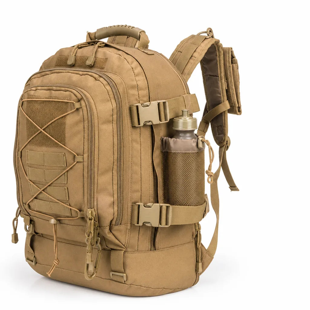 Tactical Backpack Expandable To 15.9 Gal 600D Waterproof MOLLE