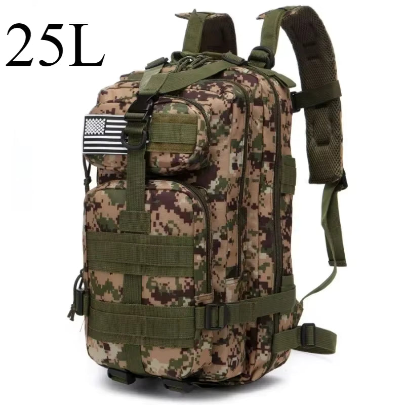 Tactical Backpack MOLLE Adjustable 25L 50L