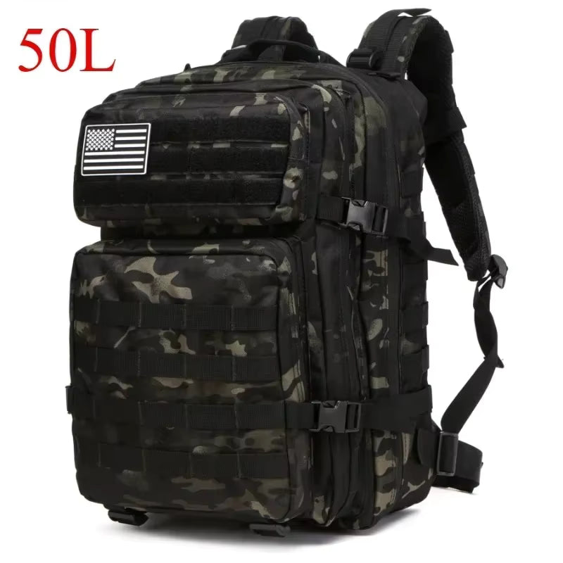 Tactical Backpack MOLLE Adjustable 25L 50L
