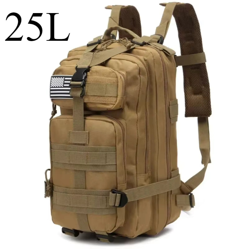 Tactical Backpack MOLLE Adjustable 25L 50L