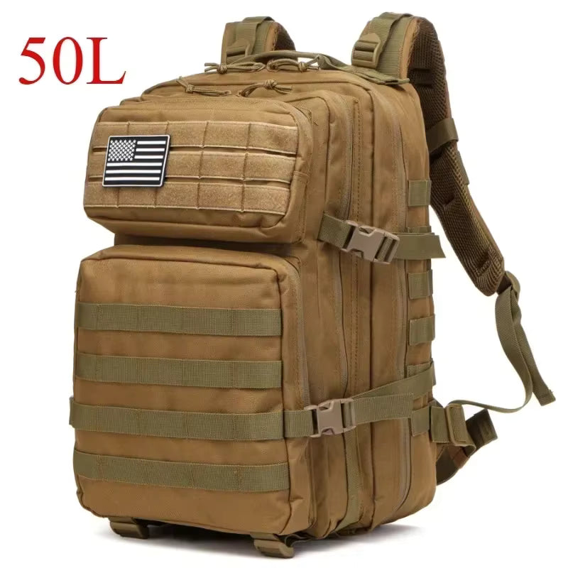 Tactical Backpack MOLLE Modular Durable 25/50L