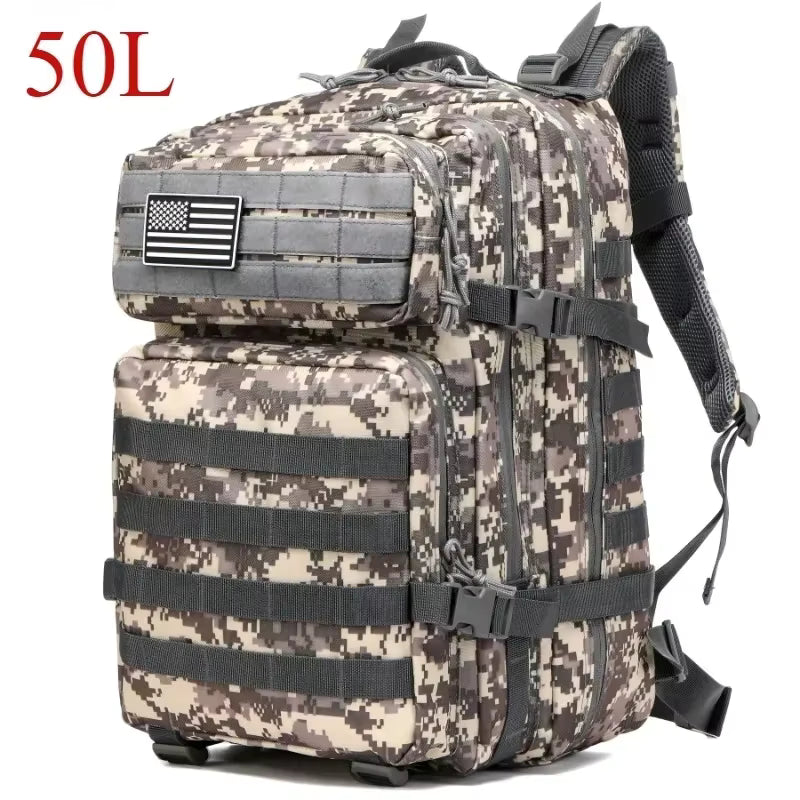 Tactical Backpack MOLLE Modular Durable 25/50L