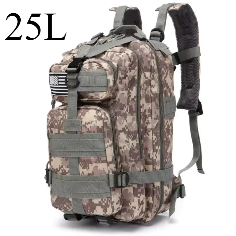 Tactical Backpack MOLLE Modular Durable 25/50L