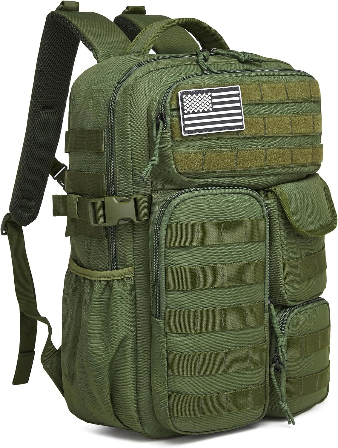 Tactical Backpack MOLLE Modular Multi-Compartment Water-Repellent