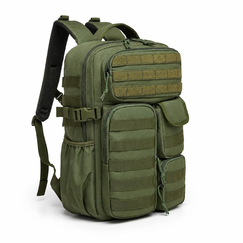 Tactical Backpack Molle System Multiple Compartments Water-Repellent