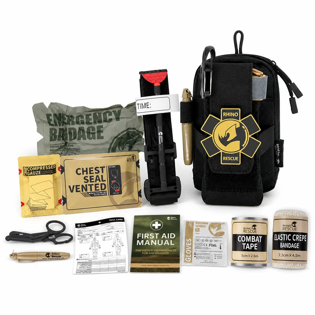 Tactical First Aid Kit Tourniquet Chest Seal Israeli Bandage