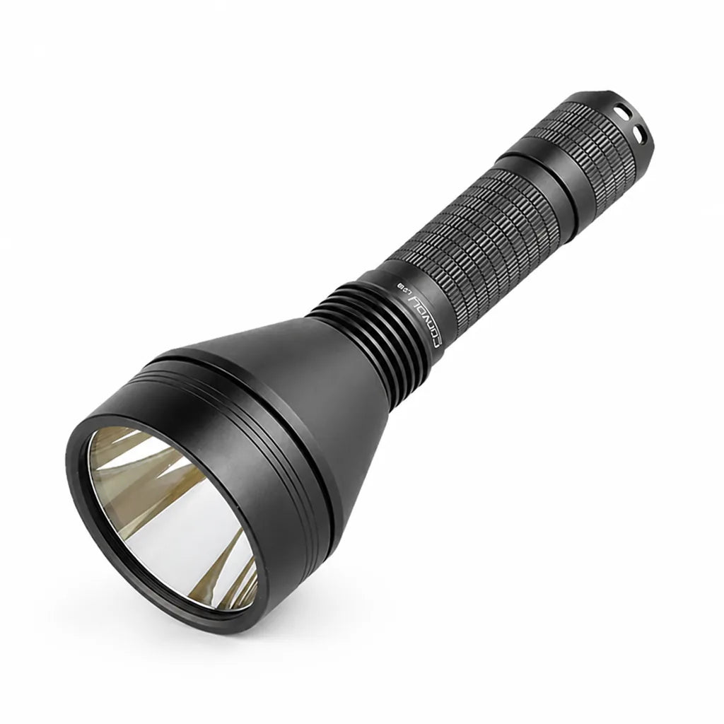 Tactical Flashlight Green LED Long-Range & Rechargeable 21700 Battery