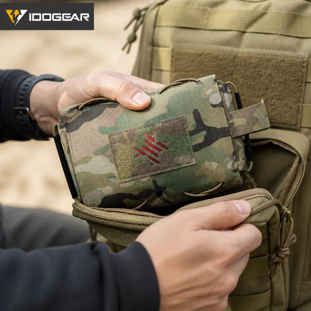 Tactical Medical Pouch 500D Nylon Laser-Cut MOLLE