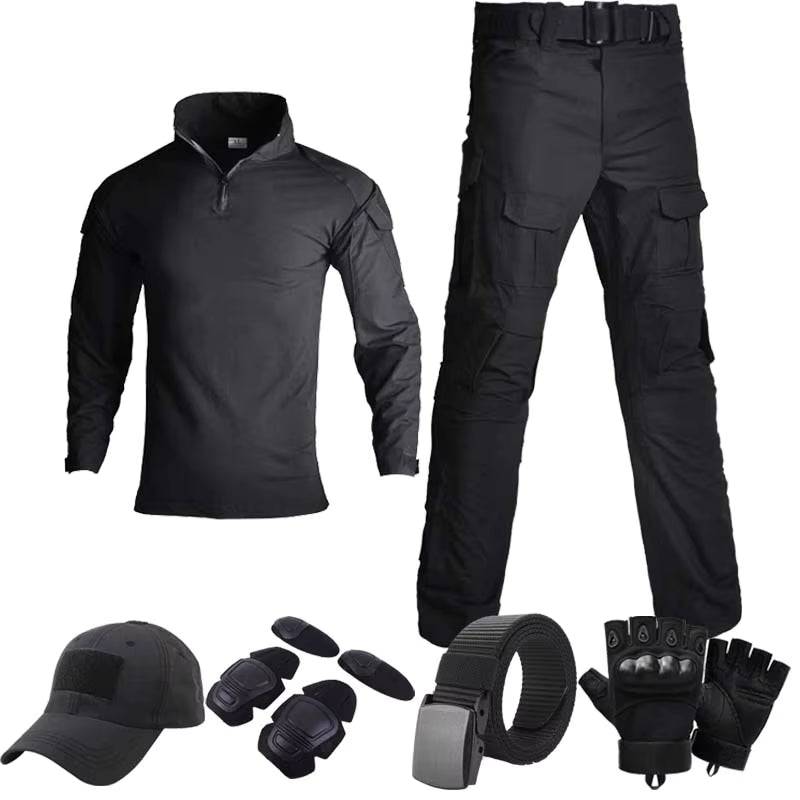 Tactical Suit Abrasion-Resistant Breathable Stretch 10 Pockets
