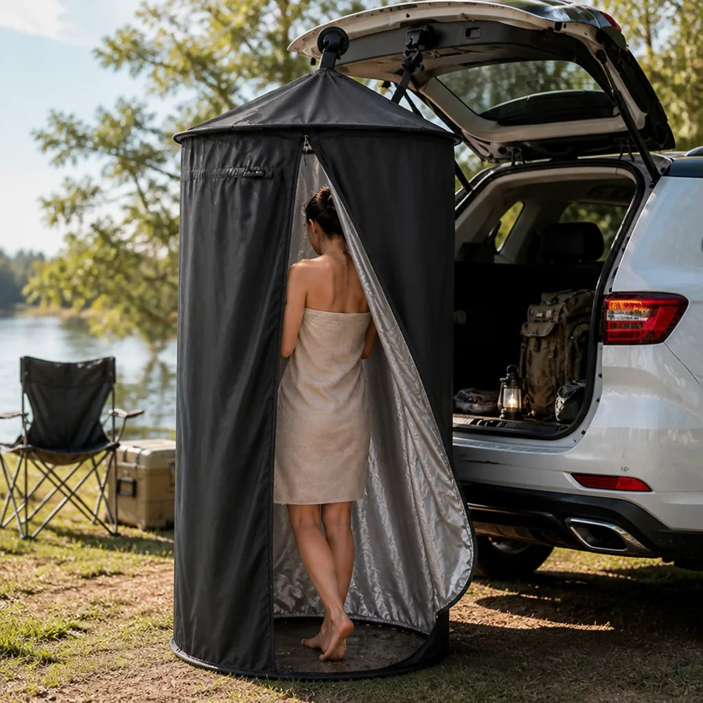 Tailgate Privacy Tent Foldable Suction-Cup Mount