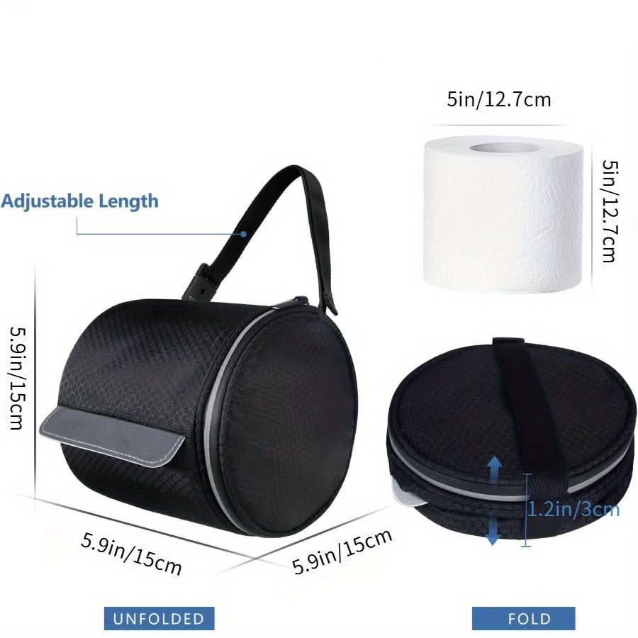 Toilet Paper Holder Honeycomb Design Durable Fabric Cover