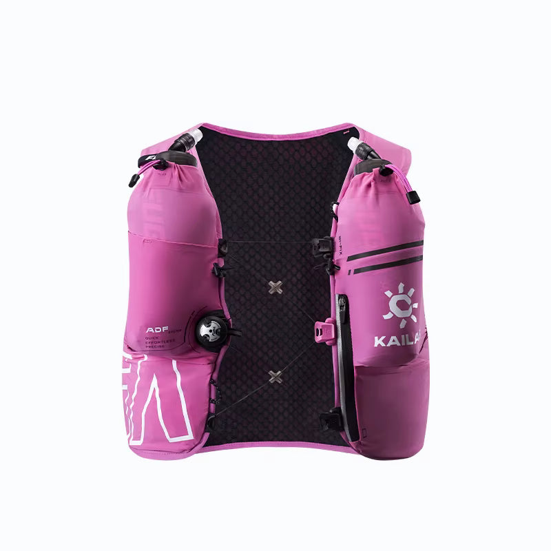 Trail Running Hydration Pack Dual Soft Bottles & Lightweight