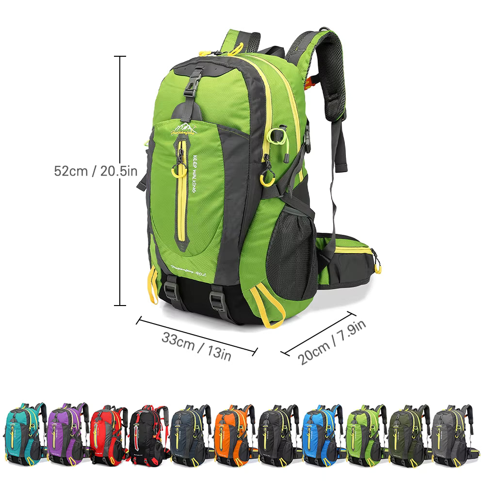 Travel Backpack 40L Water-Repellent Nylon