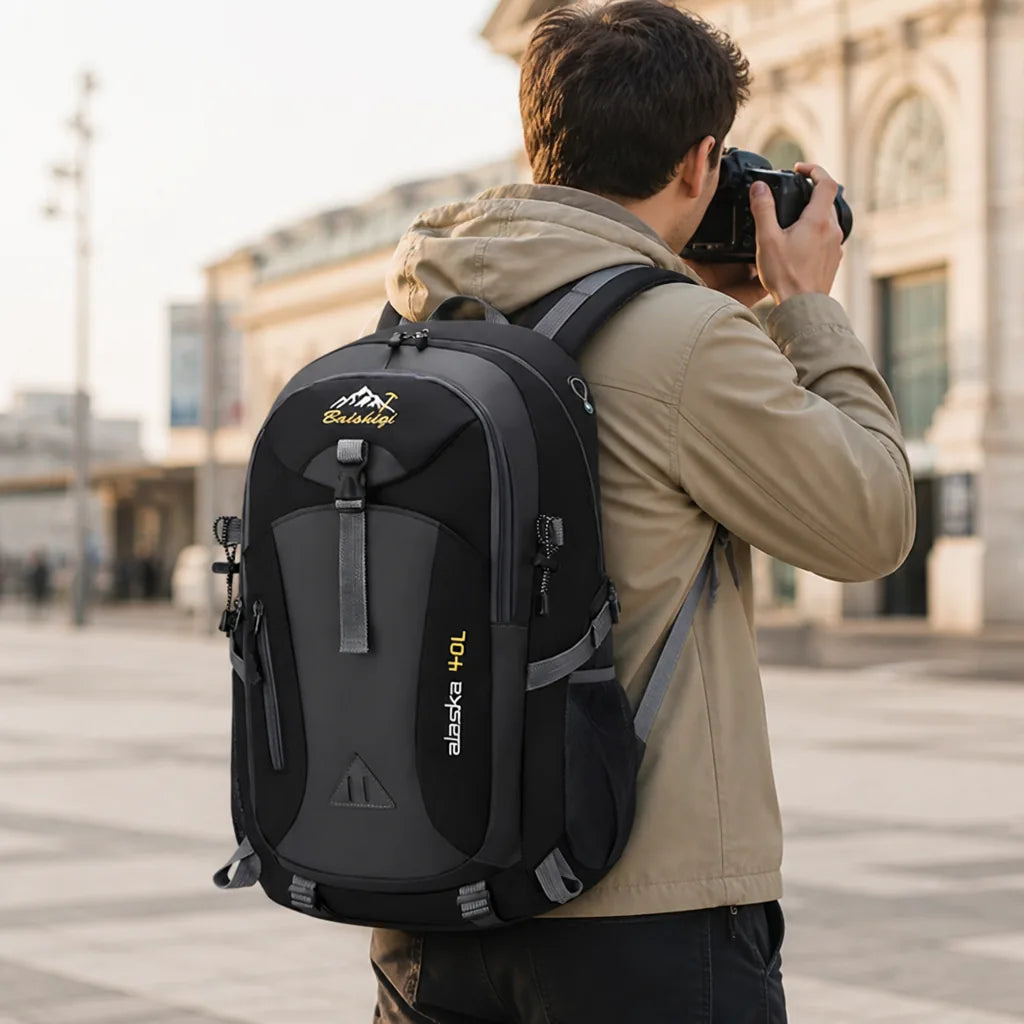 Travel Backpack Waterproof Spacious Compartments Ergonomic Padded Straps
