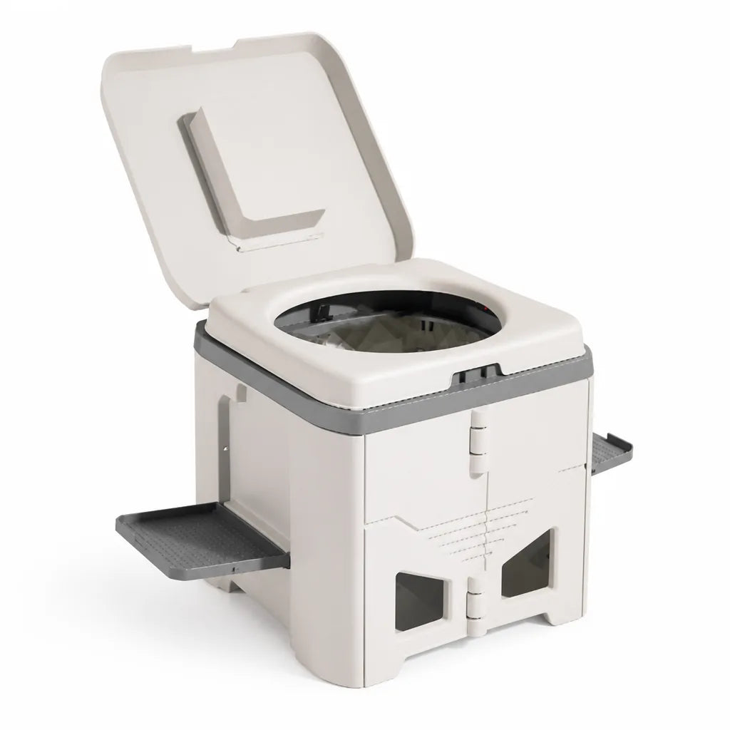 Travel Toilet Foldable Space-Saving 331 Pound Capacity