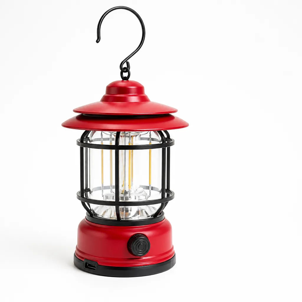 USB Rechargeable Lantern with Stepless Dimming, Adjustable Color Tones